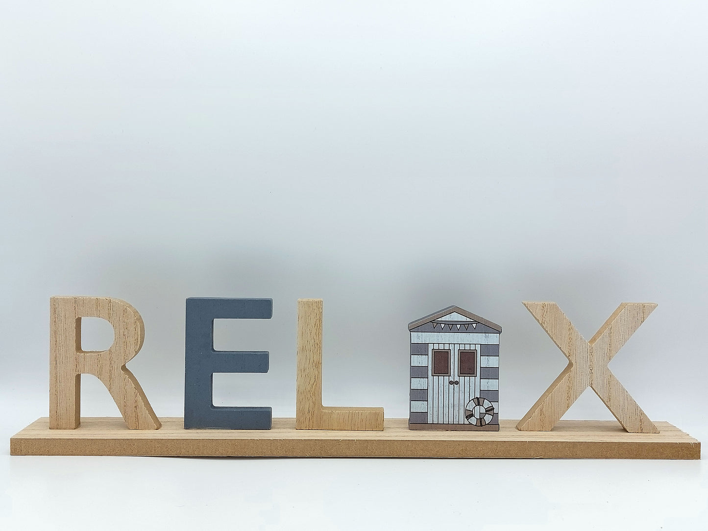 Blue Relax Beach House Standing Sign