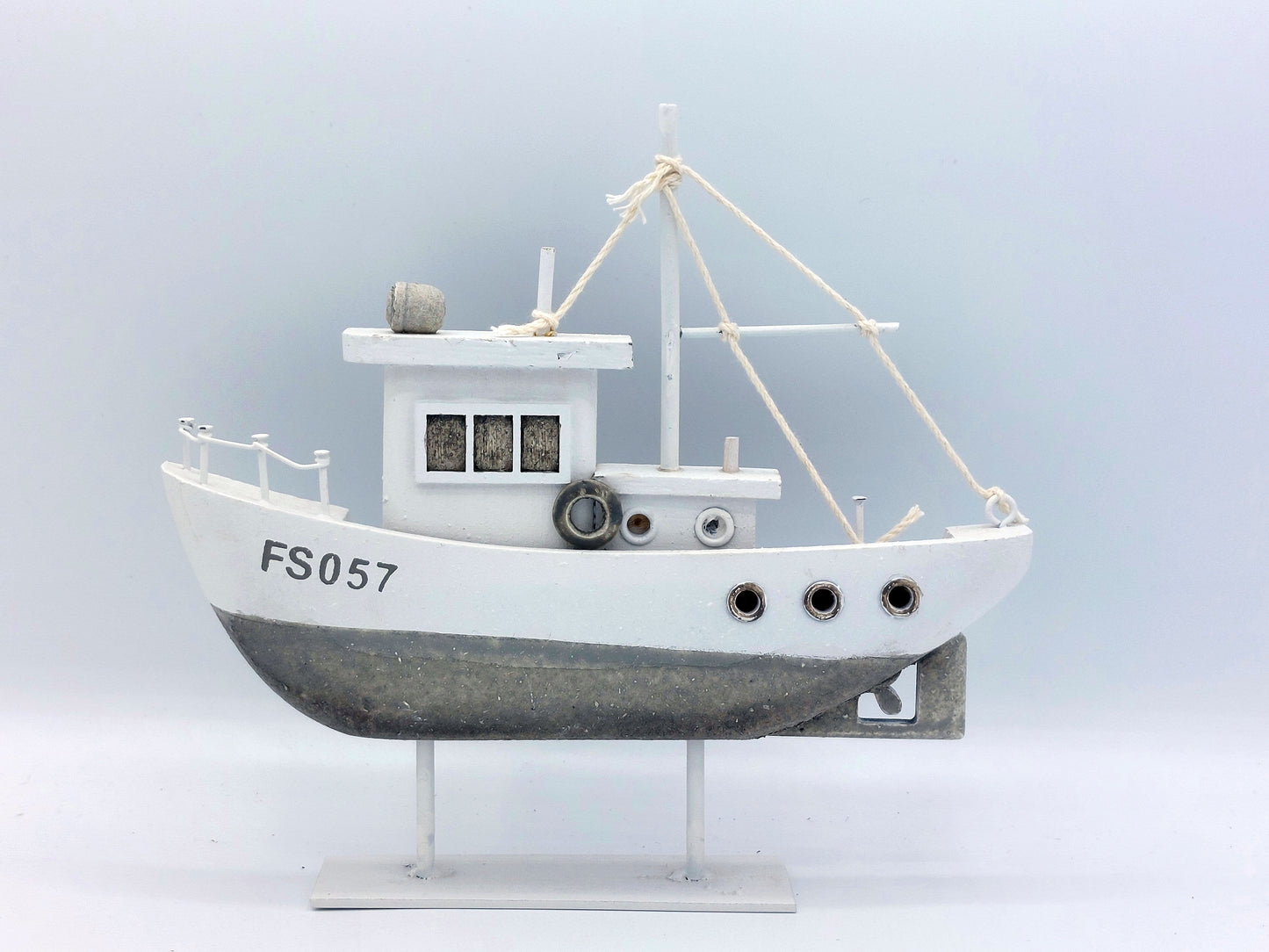 Grey And White Boat