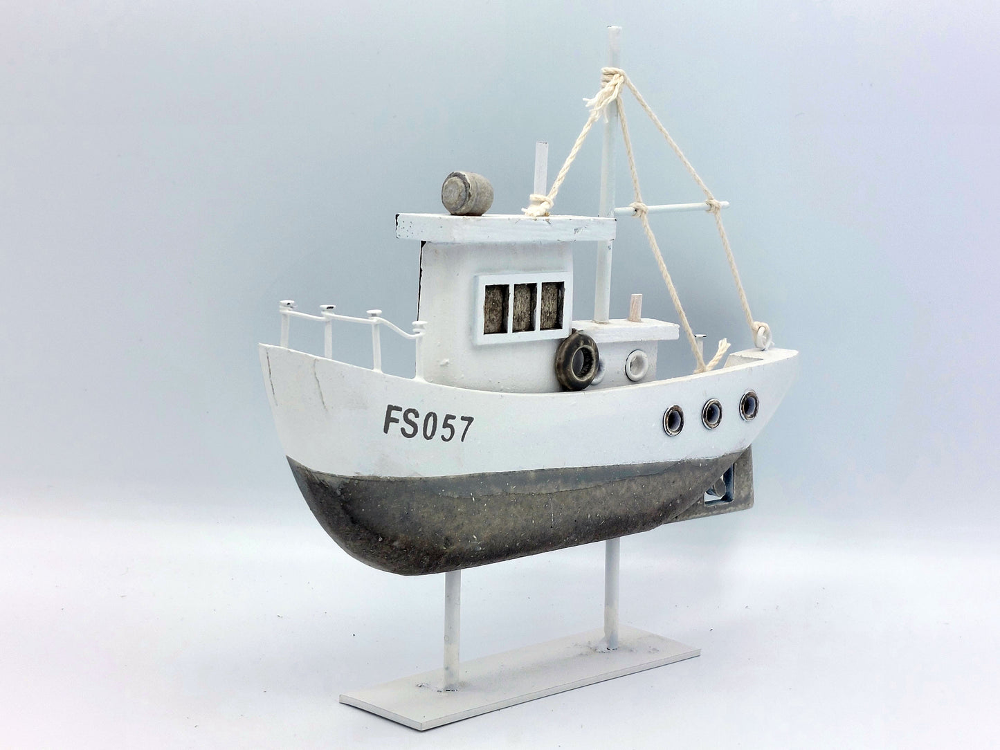 Grey And White Boat