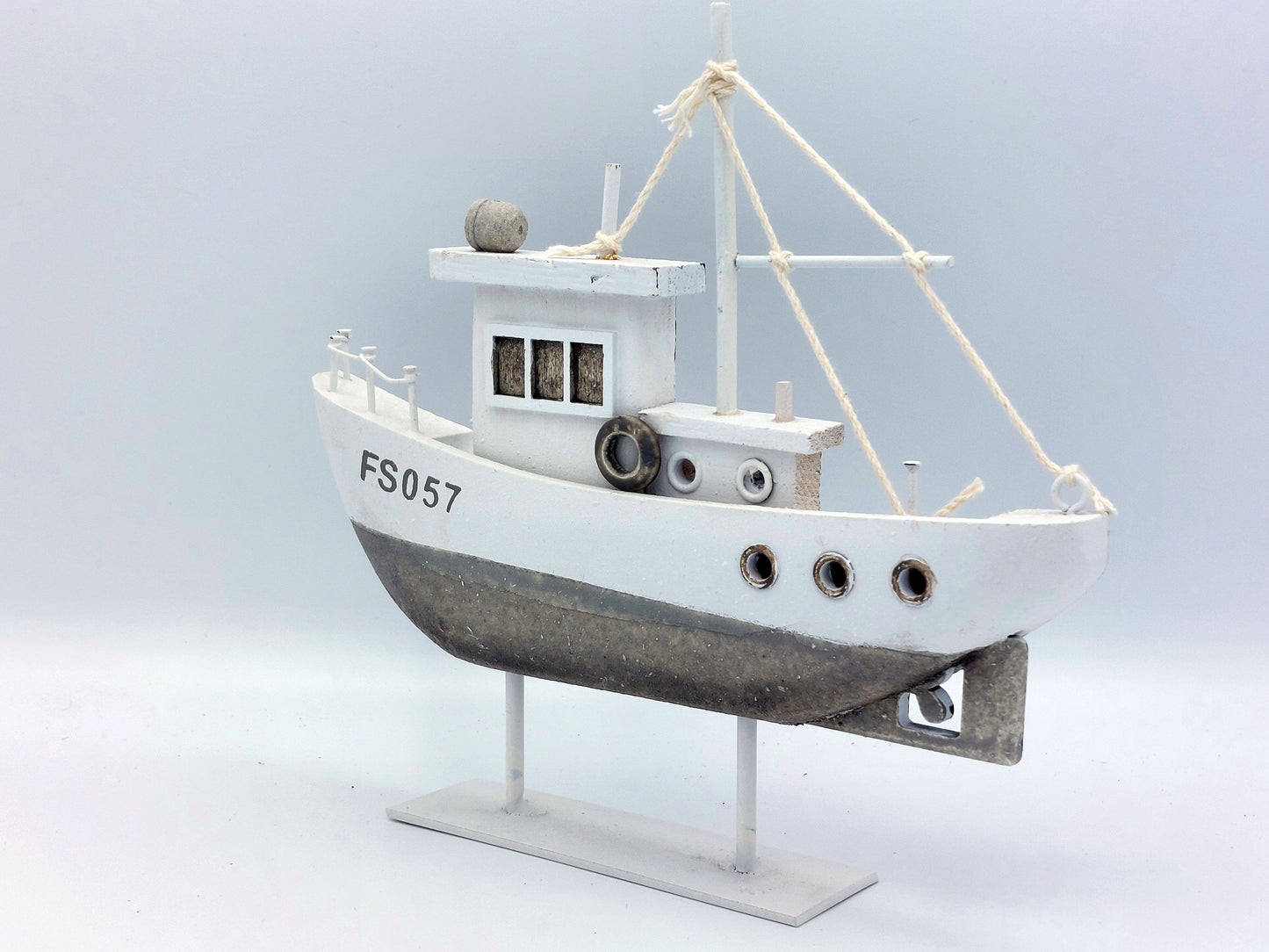 Grey And White Boat
