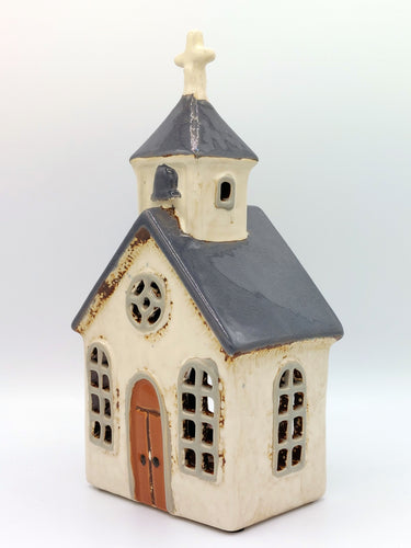 Ceramic Church/Chapel Tealight