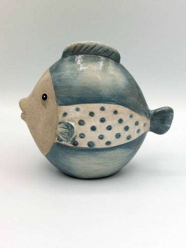 Ceramic Puffer Fish Ornament