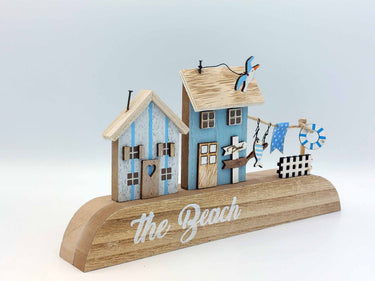 Wooden Beach Village Scene