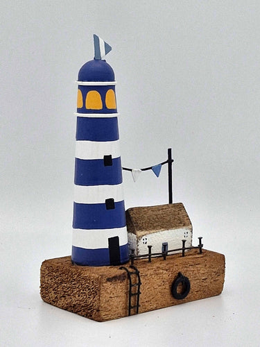 Wooden Lighthouse With House