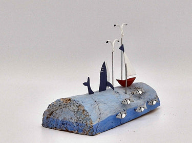 Whale at Sea Scene