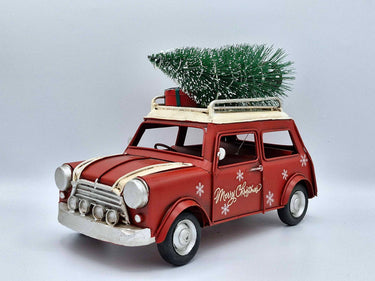 "Merry Christmas" Car With Christmas Tree