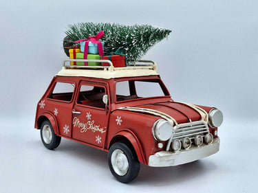 "Merry Christmas" Car With Christmas Tree