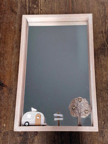 Wooden Caravan Mirror