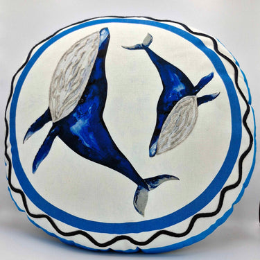 Round Whale Cushion