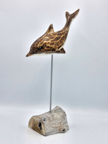 Wooden Dolphin Ornament