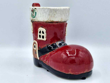 Ceramic Santa Boot Wax Melt Burner