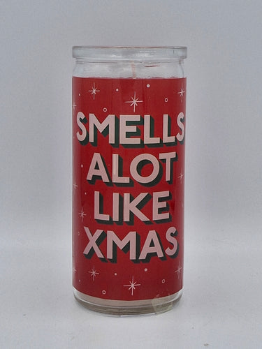 Tall Glass Christmas Jar Candle