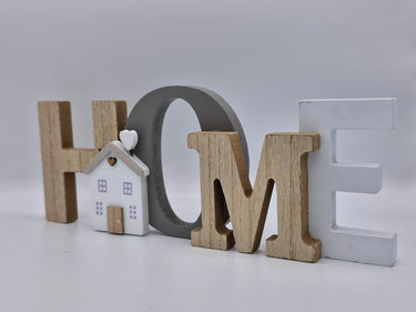 Standing Wooden 'Home' with House