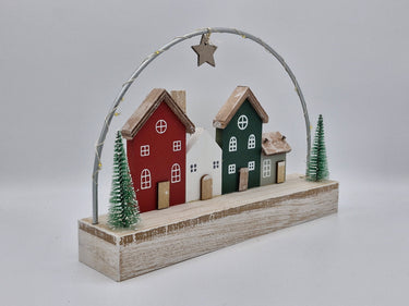 Christmas Houses with LED Hoop (small)
