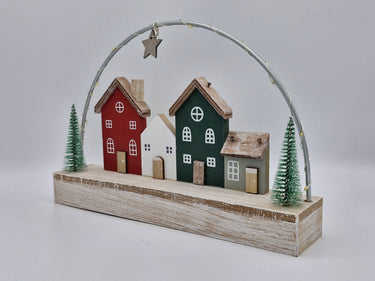 Christmas Houses with LED Hoop (small)