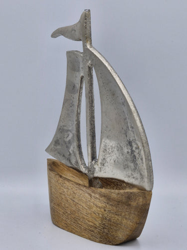 Wood and Metal Sail Boat