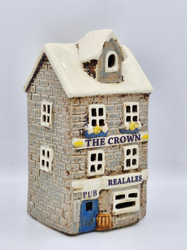 Ceramic Tealight Holder Pub 'The Crown'