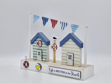 Life is better at the beach 2 hut scene