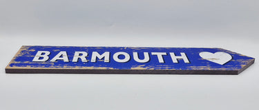 Blue Barmouth Heart Wall Mounted Sign ♡