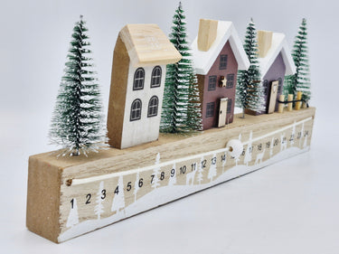 Wooden Christmas Trees Advent Calendar