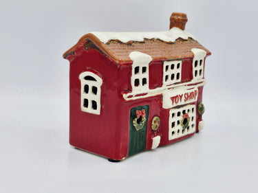 Ceramic Christmas Toy Shop Tea Light Holder