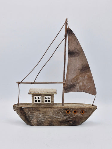 Boat with Metal Sail
