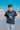 Men's Black Cotton T-Shirt "Tywyn Retro Surf & Sun"