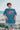 Men's Blue Cotton T-Shirt "Catching The Surf Tywyn"