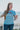 Ladies Blue Cotton T-Shirt "Surf Tywyn"