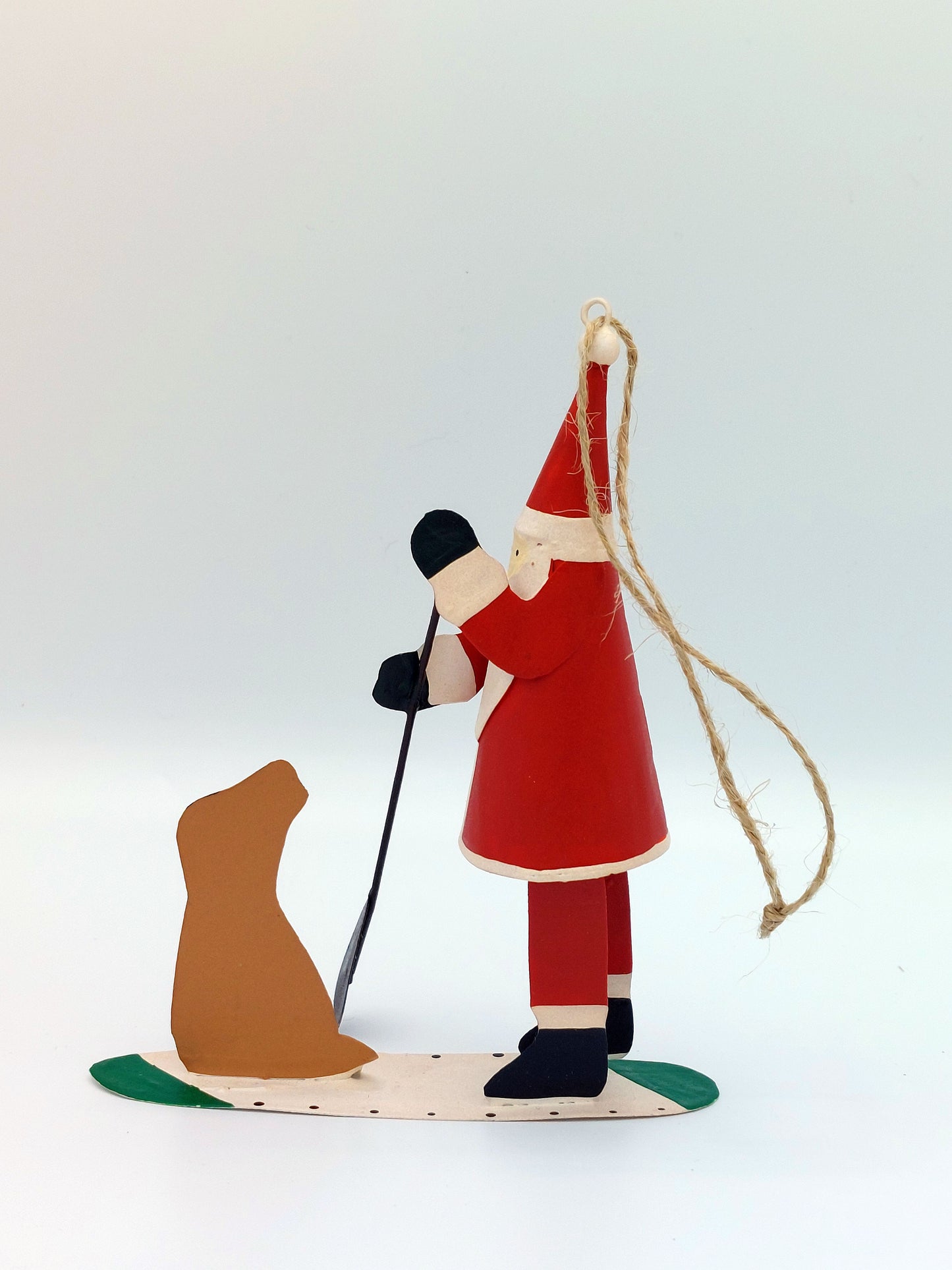 SUPS Santa on a Paddleboard small funky figure Lets SUP