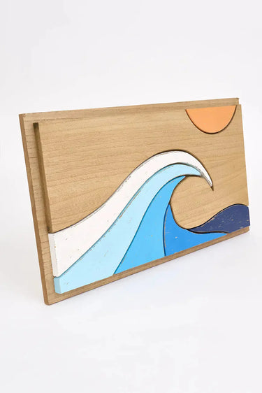 Wooden Wave Wall Art