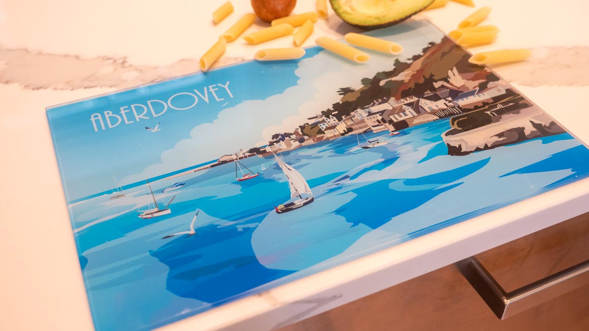 Aberdovey 4 Glass Table Mats
