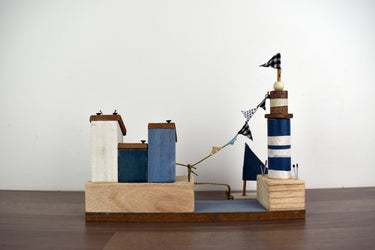 Wooden Lighthouse & Harbour Décor