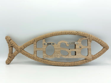 Wooden Fish Beach Sign