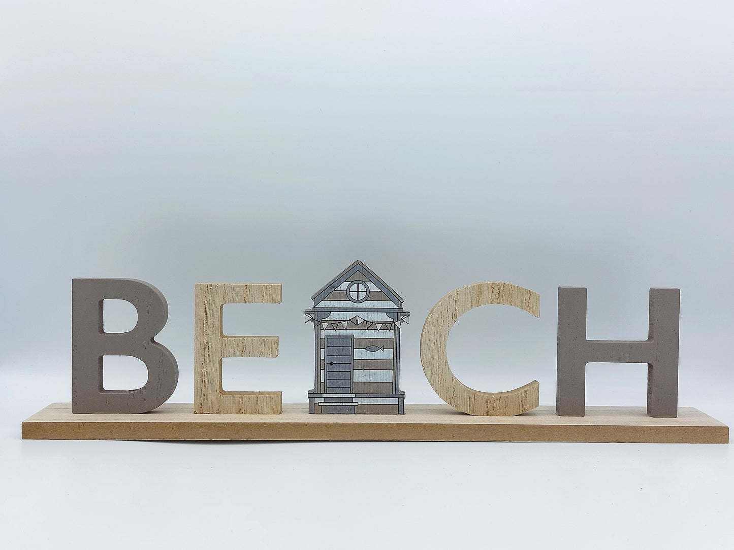 Beach Freestanding Wooden Beach Sign