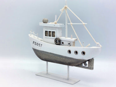 Grey And White Boat