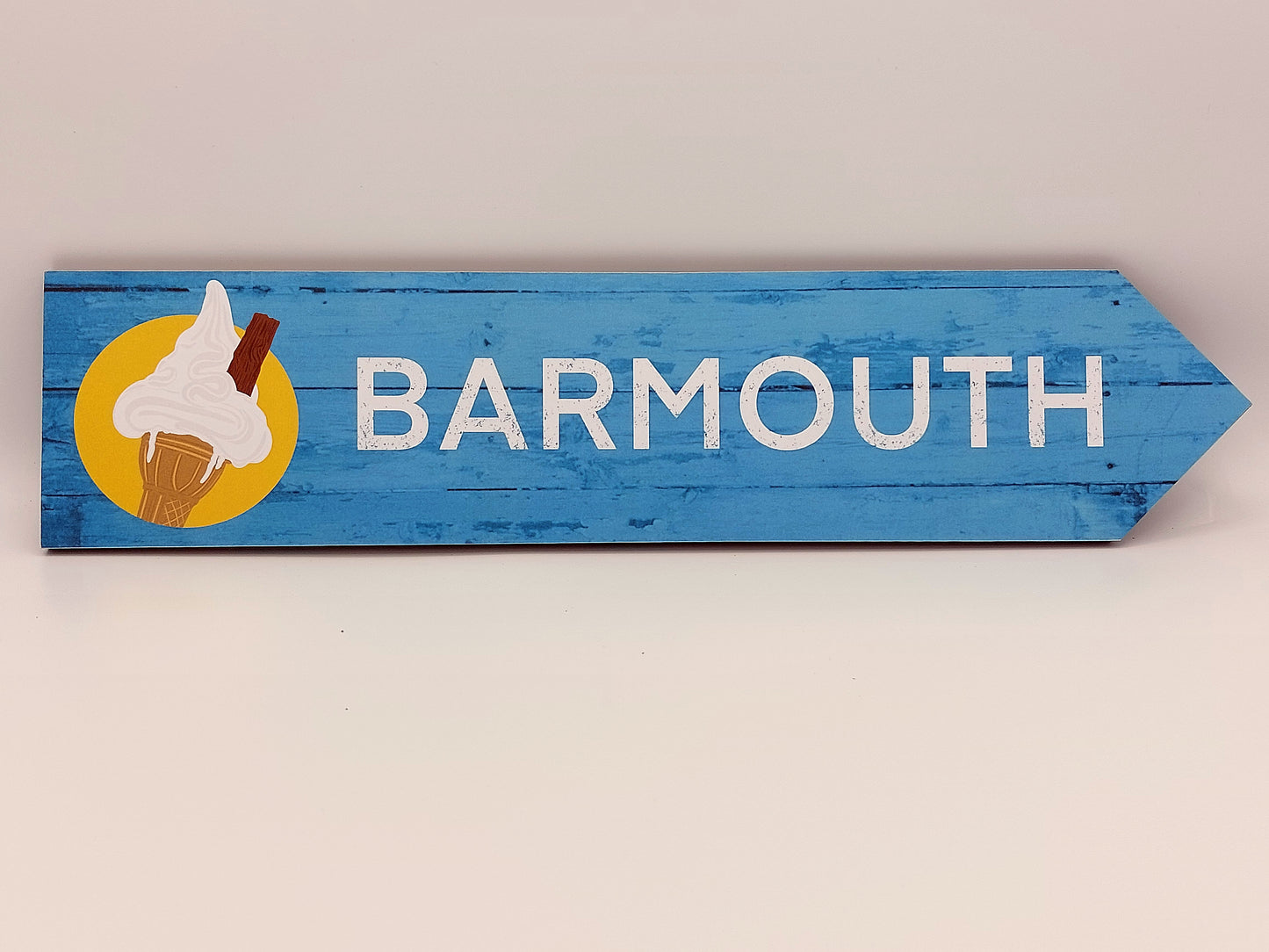 Barmouth Ice Cream Arrow Sign