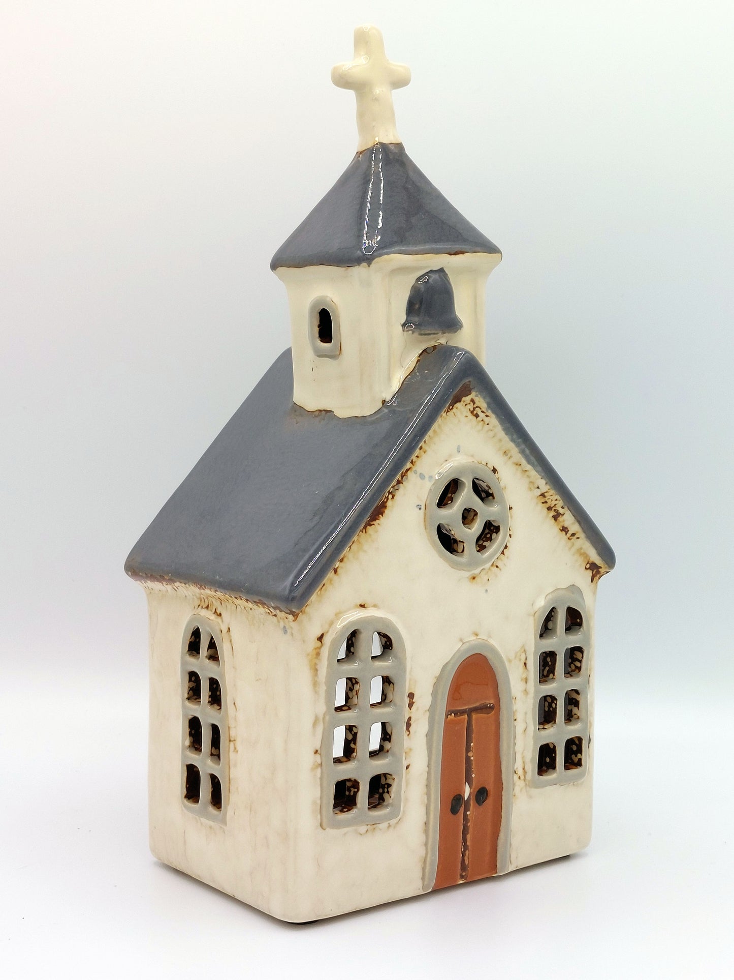 Ceramic Church/Chapel Tea- Light Holder