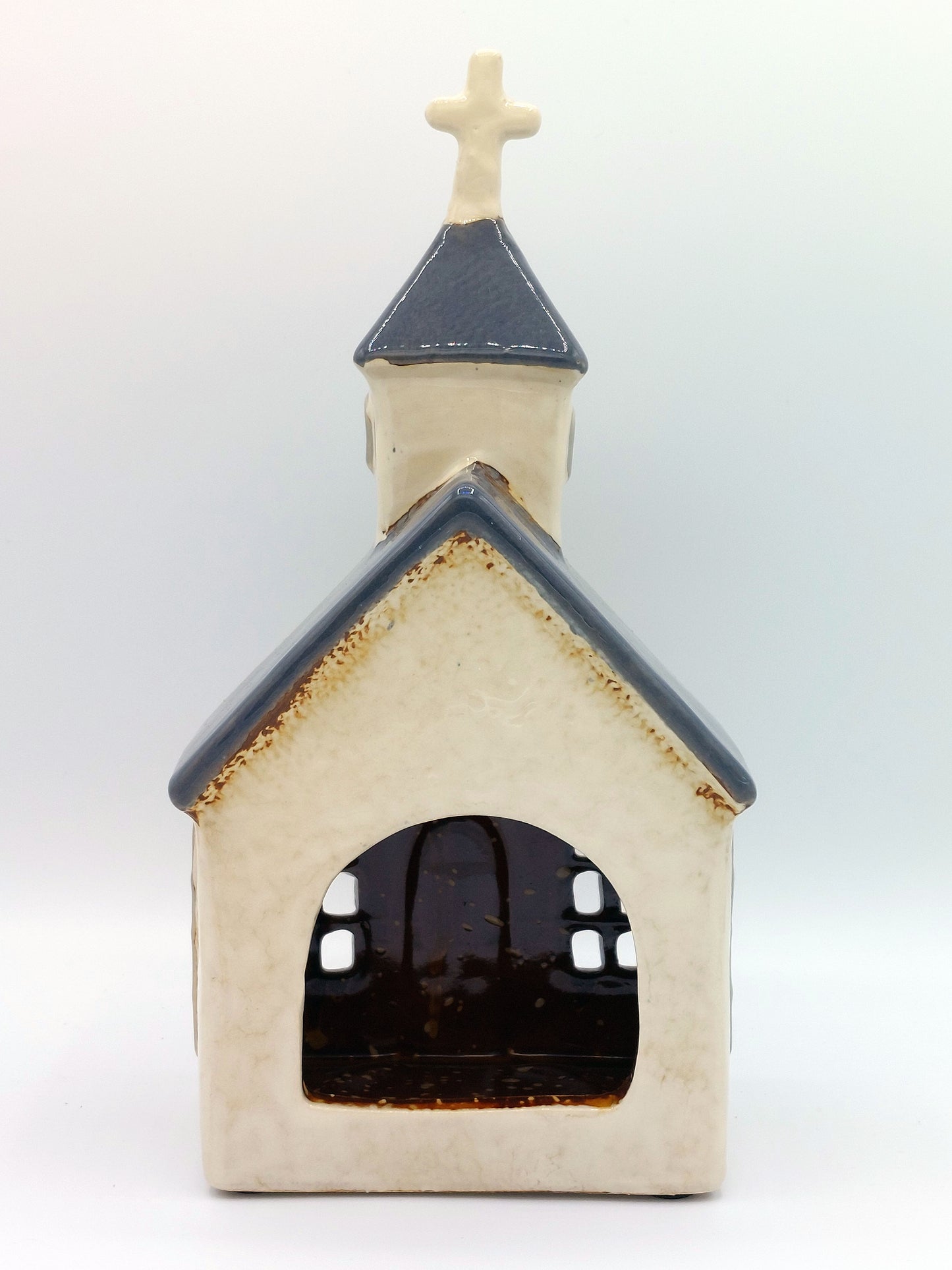 Ceramic Church/Chapel Tea- Light Holder