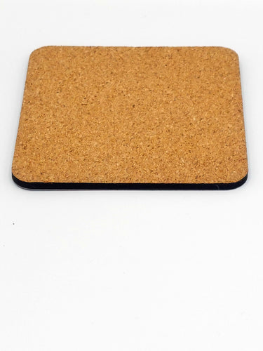 Corked Backed Barmouth Coaster "Retro Campervan"