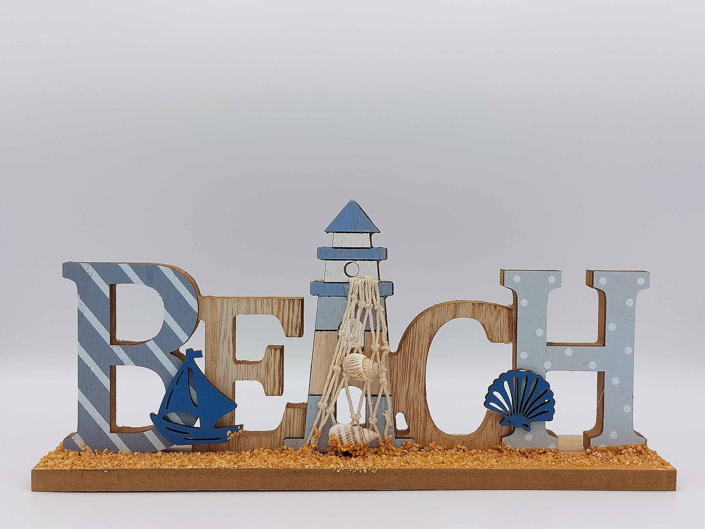 Beach Sign With Lighthouse