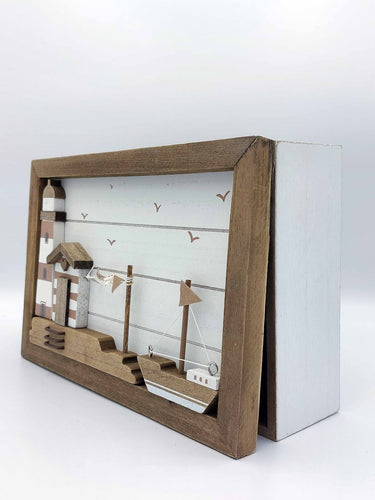 Sand & White Coastal Storage Box