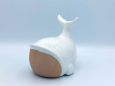 Sand & White Ceramic Whale