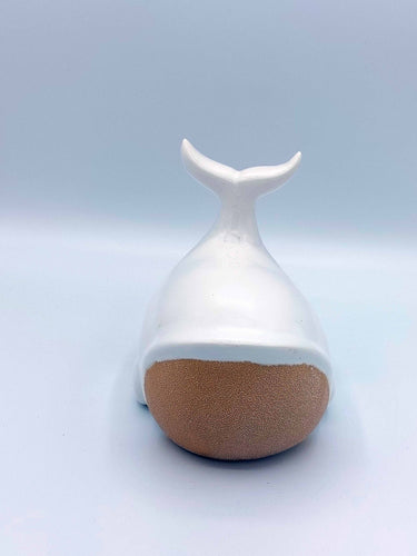 Sand & White Ceramic Whale