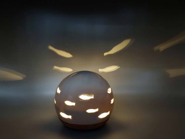 Ceramic LED Fish Globe