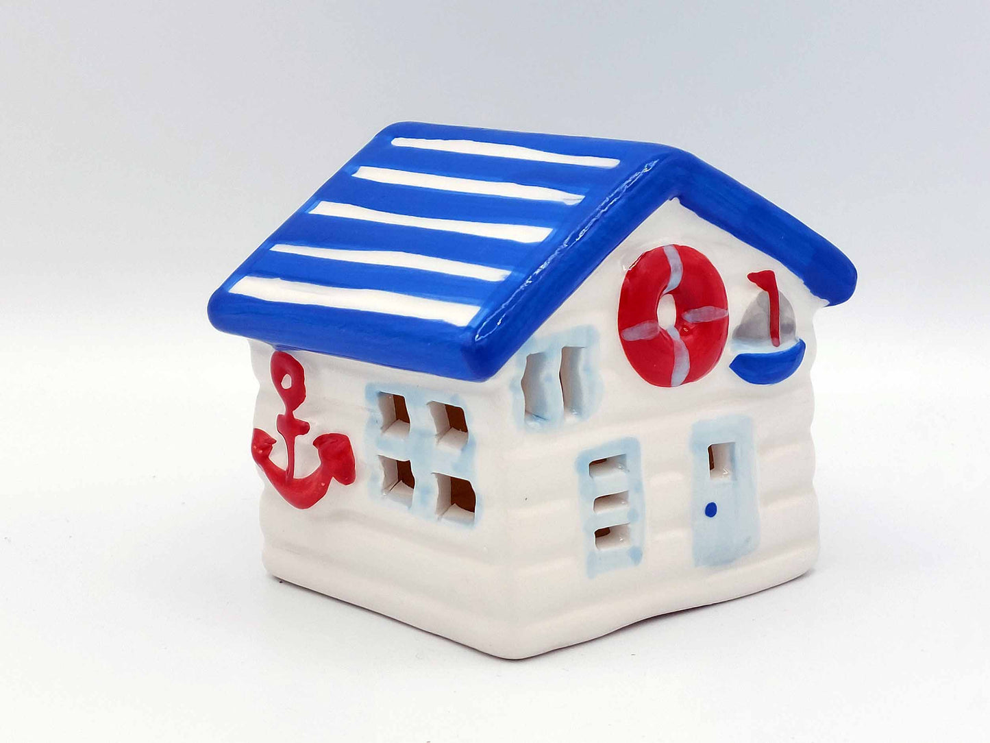 Small  LED Ceramic Beach Hut