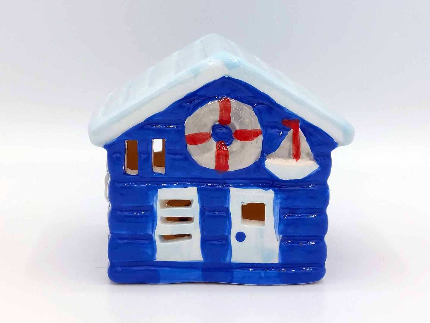 Small  LED Ceramic Beach Hut