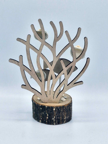 Coral Fish & Shell Wooden Ornament