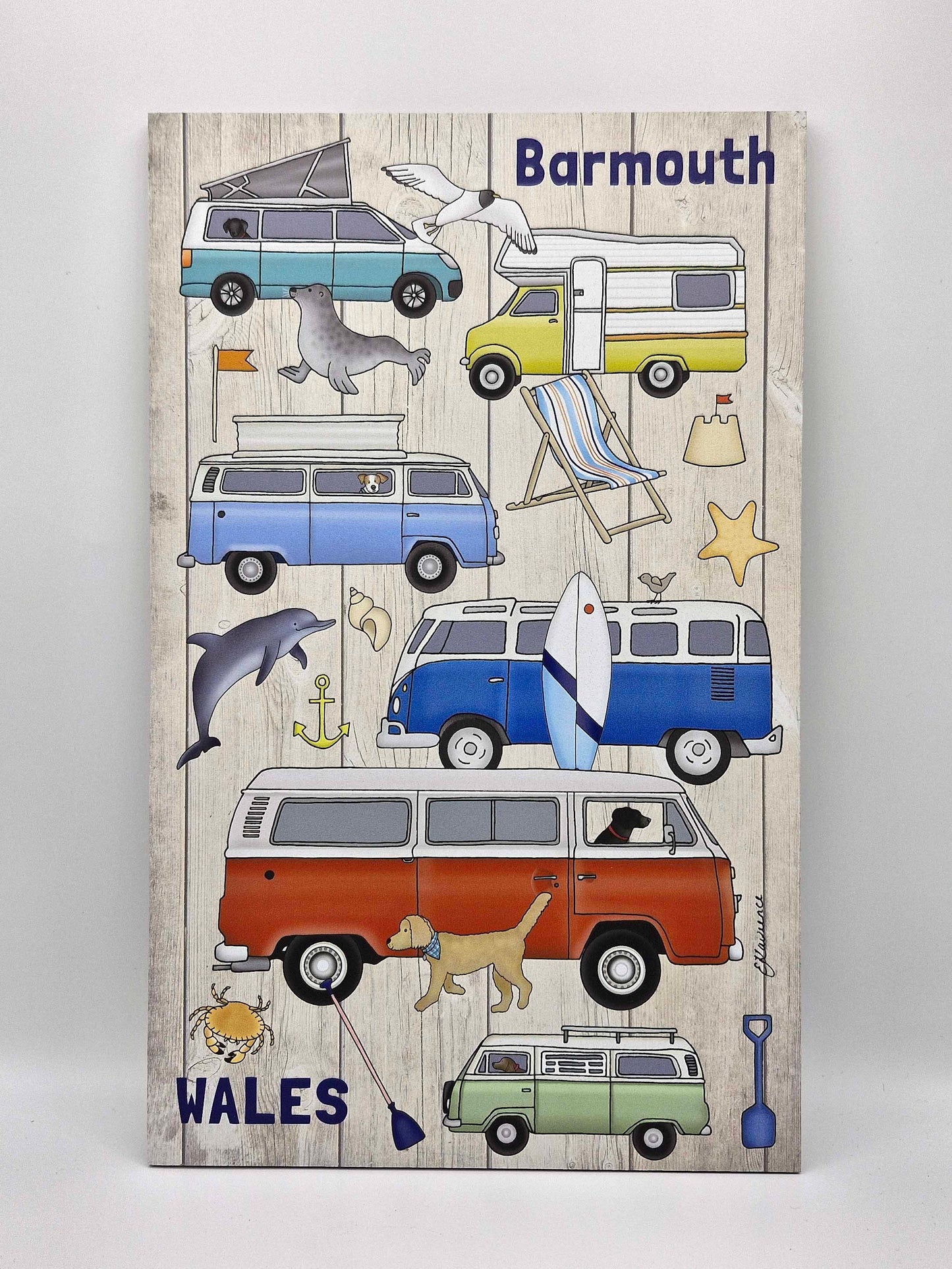 Barmouth Wales Retro Campervan