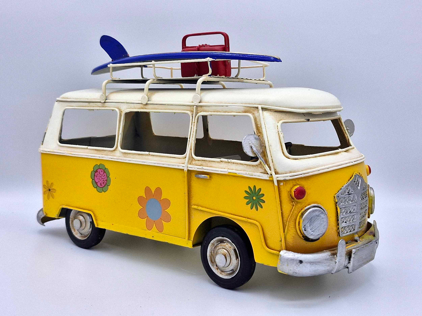 Yellow Retro Campervan like a VW Splitscreen